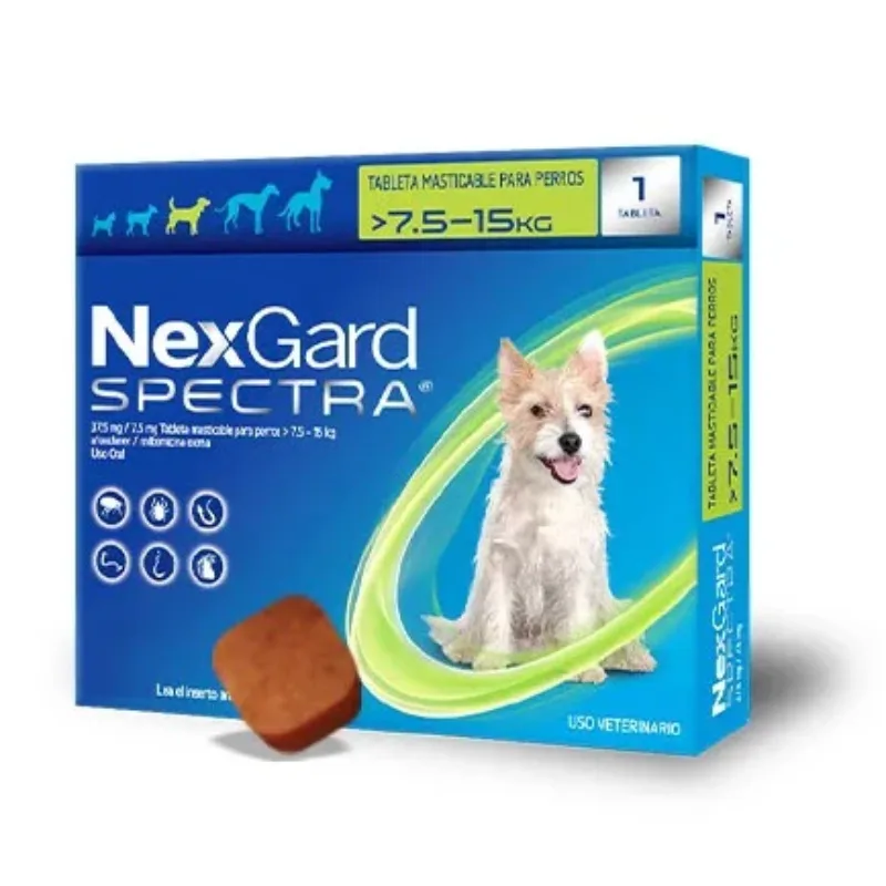 NEXGARD SPECTRA  M   7.6 A 15 KG VERDE