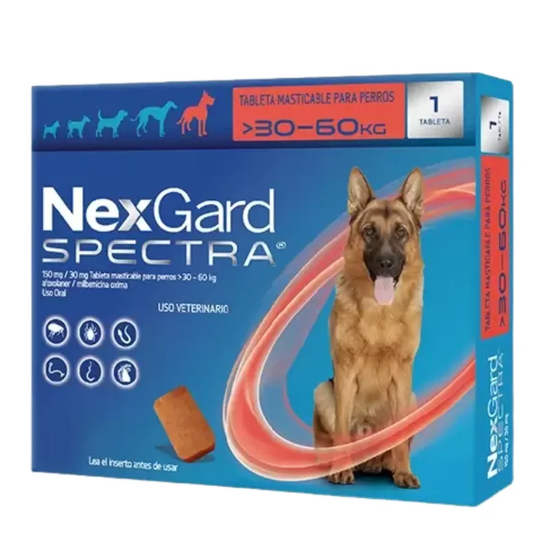 NEXGARD SPECTRA  XL  30.1 A 60 KG ROJO
