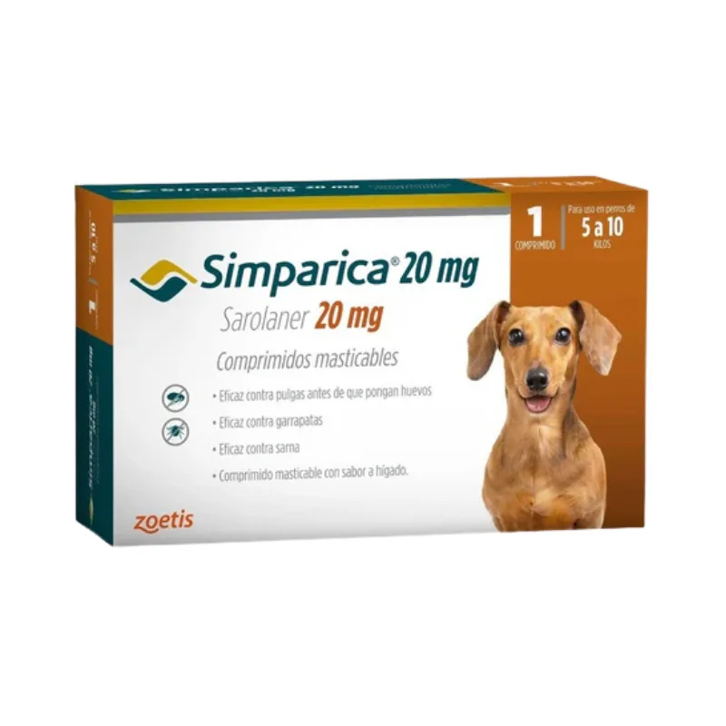 SIMPARICA 20 MG 1 TABLETA