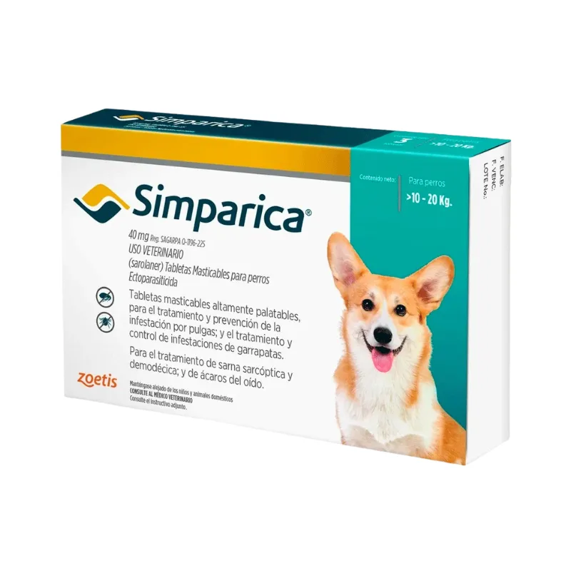 SIMPARICA 40 MG 1 TABLETA