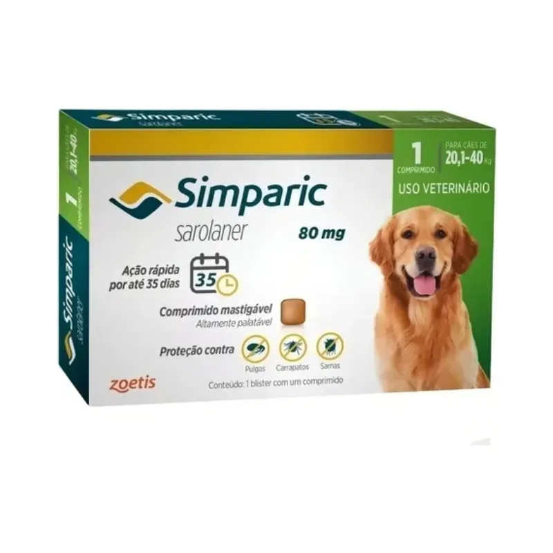 SIMPARICA 80 MG 1 TABLETA