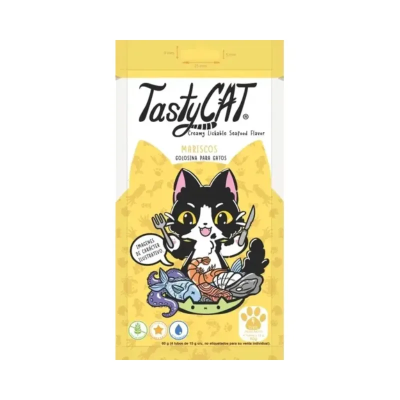 TastyCat Lickable Seafood Flavor 1 sobre