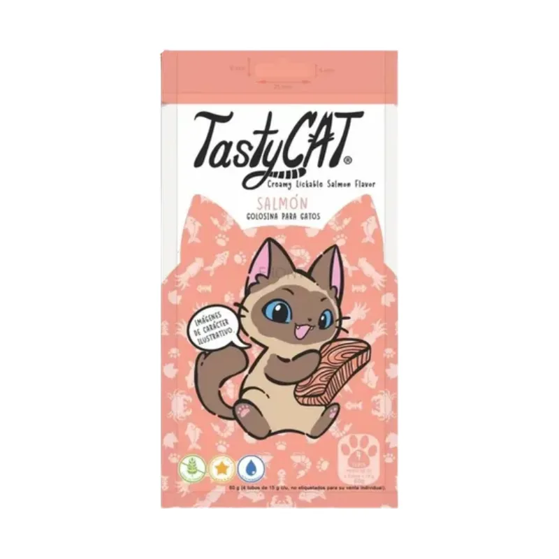 TastyCat Creamy Lickable Salmon 1 SOBRE