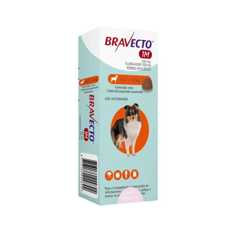 BRAVECTO 1 MES 100 MG
