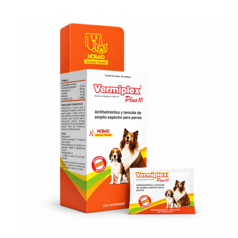 VERMIPLEX PLUS 10 KG 50 TABS